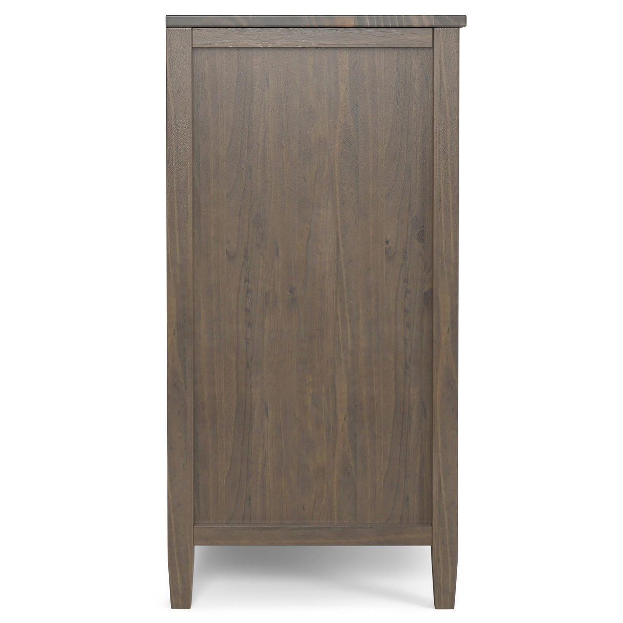 SIMPLIHOME Ela Buffet - 54 inch Wide Solid Wood 3-Door Sideboard Buffet in Smoky Brown, Transitional Storage Cabinet for Dining Room or Kitchen with Adjustable Shelves and Brushed Metal Hardware SIMPLIHOME