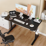 LongKe Electric Standing Desk Adjustable Height, Stand up Home Office Desk, 48x24 Inches Sit Stand Desk with Memory Preset, Black LongKe