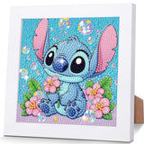 Gearock Diamond Art Kits for Adults Beginners, Small 5D Diamond Painting Kits with Wooden Frame, Easy DIY Cute Big Gem Kits for Cartoon Lovers Halloween Christmas Birthday Gifts, 7x7 Inch Gearock