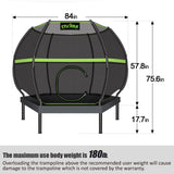 Cylivolk 7FT Trampoline for Kids, Heavy Duty Recreational Trampolines Toddler Trampoline with Enclosure Net Ladder Indoor Outdoor Trampoline CPC Approved Cylivolk