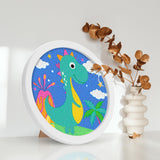 ACSAUMMY 5D Diamond Art Painting Kits for Kids with Wooden Frame Dinosaur Diamond Art and Crafts for Kids Ages 6-8-10-12 Full Drill Painting by Number Kits Gem Art with 6.7 inch Diamond Paint Frames ACSAUMMY