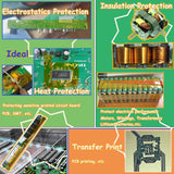 Valley'sYuMiao 6Rolls,10mm×108fts, Heat Tape for Sublimation, Heat Transfer Tape, Heat Resistant Tape, No Residue, Thermal, Total Length 648fts Valley'sYuMiao