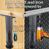 FafdBinm 4PC Bed Frame Support Legs Stabilizer Replacement Universal Slat Reinforcement 7.6-14.5 inch Black FafdBinm