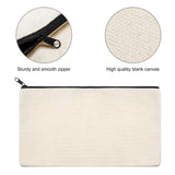 Outus Canvas Zipper Pouch Bags Canvas Pencil Pouch Blank Makeup Bags DIY Craft Bags Pencil Case Multipurpose Cosmetic Pouch for Cosmetic Toiletry Stationery Storage (30 Pieces) Outus