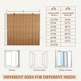 FoundGo 27" W*64" H Bamboo Roller Blinds Sun Shade,Retro Light Filtering Roller Bamboo Curtains Bamboo Roll Up Window Bamboo Roller Curtain Shades for Windows,Doorways. FoundGo
