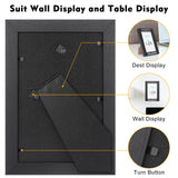 Personalized Picture Frame, Custom Picture Frames, Wooden Customized Photo Frame, Hanging/Tabletop Engraved Picture Frame, Personalized Add Your Custom Text Photo Picture Frame (4x6-Inch) Pesccygne