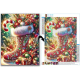 Gamteldot Christmas Diamond Art Kits for Adults Beginners,DIY Christmas Diamond Art 5D Full Drill Diamond Dots Diamond Painting with Full Tools,Funny Gem Art Crafts for Home Wall Decor Gift-12x16in Gamteldot