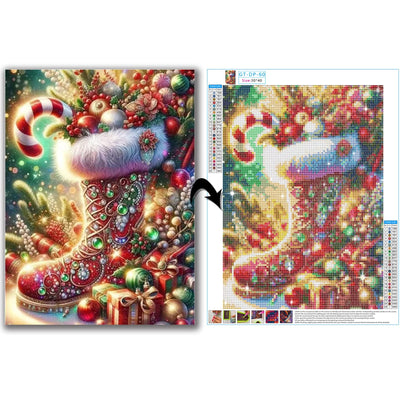 Gamteldot Christmas Diamond Art Kits for Adults Beginners,DIY Christmas Diamond Art 5D Full Drill Diamond Dots Diamond Painting with Full Tools,Funny Gem Art Crafts for Home Wall Decor Gift-12x16in