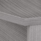 Bush Business Furniture Studio C 72W x 36D Bow Front Desk in Platinum Gray Bush Furniture