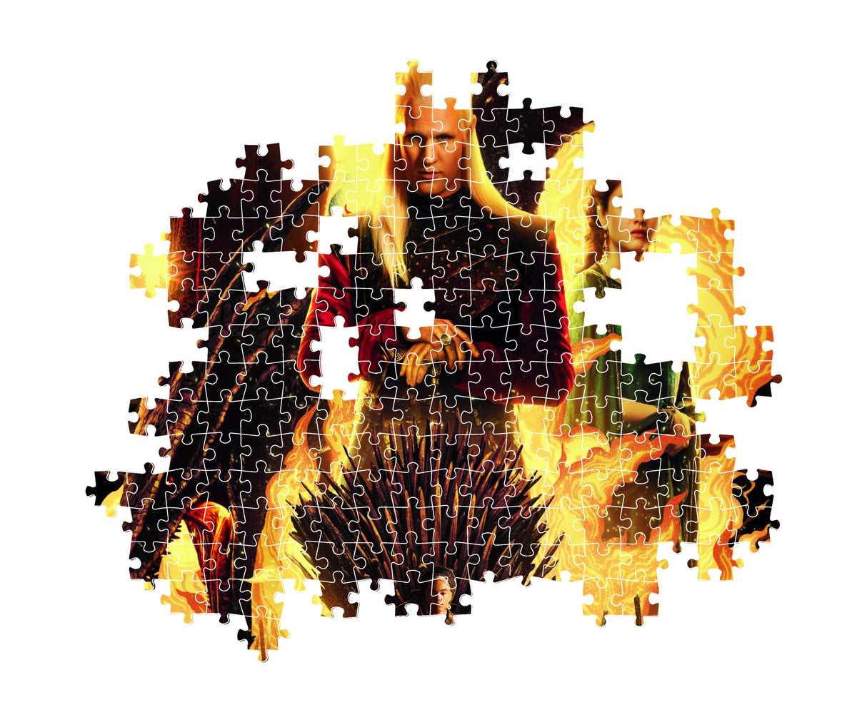 Clementoni Puzzle House of The Dragon - 500 Pieces - Adult Jigsaw Puzzle, Poster Included, Puzzle TV Series, Fun for Adults, Made in Italy, 35548 Clementoni