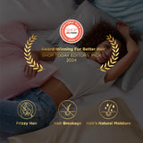 Bedsure Satin Pillowcase for Hair and Skin Queen - Pure White Silky Pillowcase - Set of 2 with Envelope Closure, Similar to Silk Pillow Cases, Gifts for Women Men, 20x30 Inches Bedsure