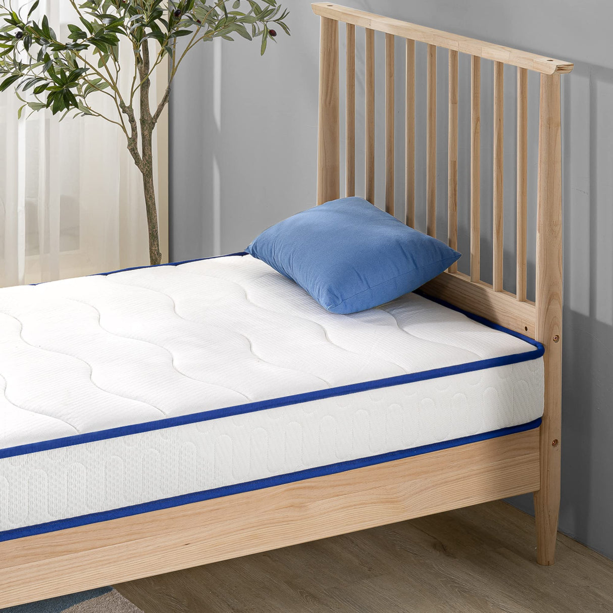 ZINUS 6 Inch Essential Innerspring Mattress, Twin, Mattress for Kids, Medium Firm Feel, CertiPUR-US Certified Foams, Mattress in A Box Zinus