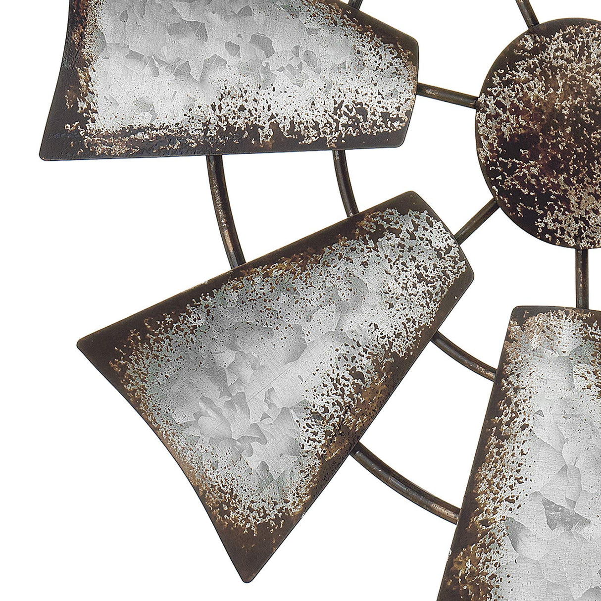 Mkono 11.5" Small Farmhouse Windmill Wall Decor Rustic Iron Wall Hanging Decoration Metal Wall Art Ornament for Bedroom Nursery Living Room Dorm Home Mkono