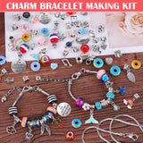 Acejoz 85 Pcs Charm Bracelet Making Kit, DIY Charm Bracelets Beads for Adults and Beginner Jewelry Making Kit Acejoz
