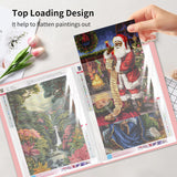 A3 Diamond Painting Storage Book, 60 Views Art Portfolio Presentations Folder with 30 Pages Protectors, 17.3x12.8in HOWUKE