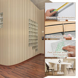 WADILE PVC Wood Grain Panels for Wall, 15.7 in X 8.5 ft Oak Soundproof Panels, 3D Wall Panels for Interior Decor, Cover 11.2 Sqft WADILE