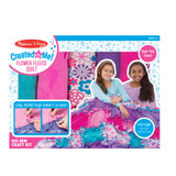Melissa & Doug Created by Me! Flower Fleece Quilt No-Sew Craft Kit (48 squares, 4 feet x 5 feet) Melissa & Doug