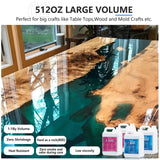 Teexpert Crystal Clear Epoxy Resin Kit 4 Gallon Self-Leveling Coating and Casting Resin, High-Gloss & Bubbles Free Resin and Hardener Kit for DIY Art, Jewelry, Table Top, Molds, Wood 1:1 Ratio Teexpert