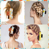 Moucuny 20 Pcs Hair Claw Clips Cover Sublimation Blanks for 4”, 4.1”and 4.2”hair Clips, Sublimation Hair Claw Clips Cover Blanks, PU Leather Sublimation Blanks for Hair Clips and Claw Clips Moucuny