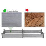Yaheetech 8×2ft Wooden Horticulture Raised Garden Bed Divisible Elevated Planting Planter Box for Flowers/Vegetables in Backyard/Patio Outdoor, Gray, 97 x 25 x 11in Yaheetech