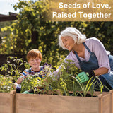 PetsCosset 8x2Ft(2 Pack) Raised Garden Bed – Planter Box for Outdoor Plants, Fir Wood Garden Beds for Vegetable, Herb, and Flower Cultivation – Easy Assemble PetsCosset