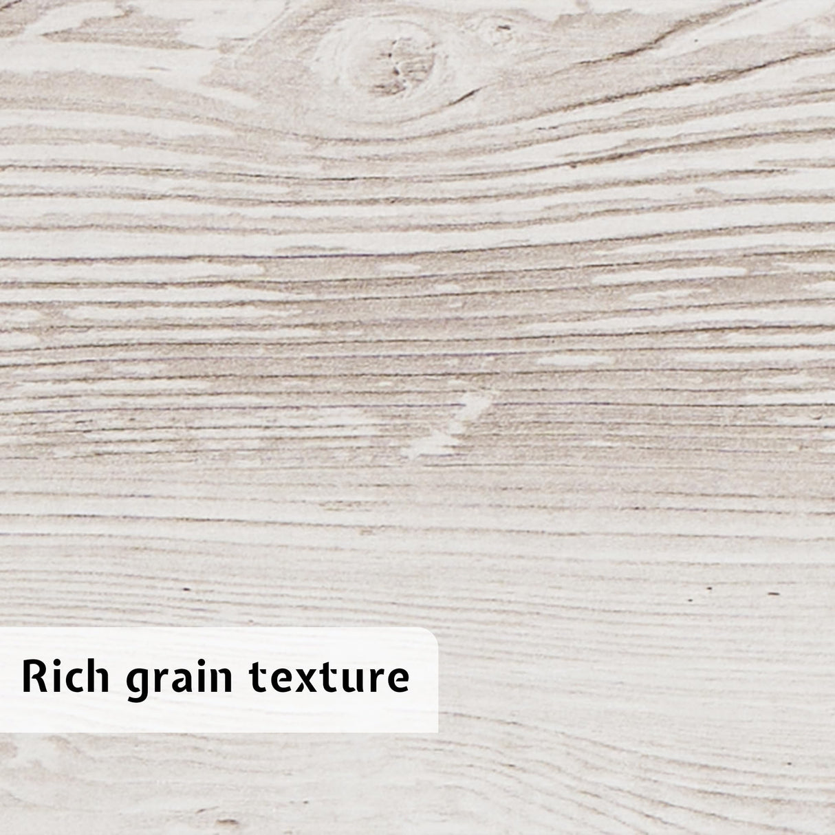 Jocisland Full Size Farmhouse Bed Frame, 51" Headboard with LED Reading Lights, Rustic Wood Look, No Box Spring Needed, Ash White Jocisland