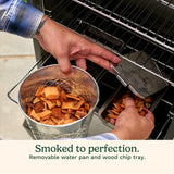 Cuisinart 30" Electric Smoker, 3 Adjustable Racks, Large Capacity BBQ, Water and Wood Trays for Smoked Meat, Brisket, Salmon & Jerky, Adjustable Temperature Control Cuisinart