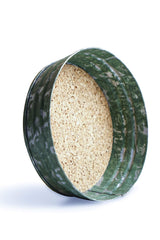 GoCraft Mason Jar Lid Cork Coasters | Set of 4 Handmade Galvanized Iron Coasters with absorbent cork inside (Green) GoCraft