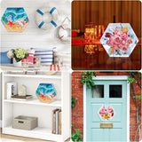 9 Inch Large Silicone Molds for Resin, Large Resin Molds, Upgraded Hexagon Shapes Silicone Molds for Resin Casting for Flowers Preservation, Books Desktop Organizer, Gift and Home Decors OMDBAGD