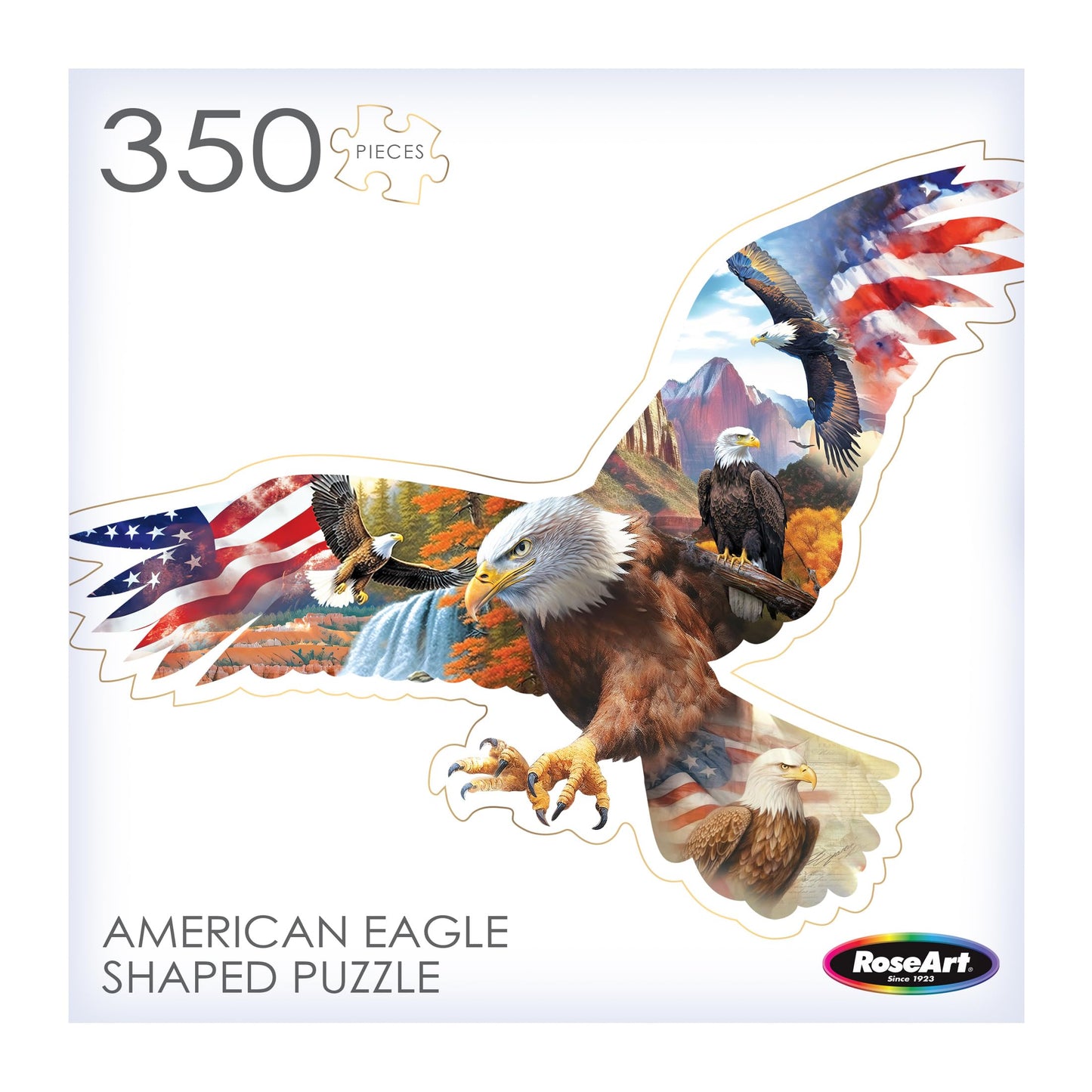 RoseArt - Big Shaped - Eagle II - 500 Piece Jigsaw Puzzle for Adults