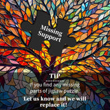 PICKFORU Stained Glass Puzzle Tree of Life Puzzles for Adults 1000 Pieces, Impossible Hard Difficult Challenging Puzzles for Adults, Colorful Mosaic Tree of Life Jigsaw Puzzle 1000 Pieces PICKFORU