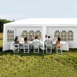 SEALAMB 10x20ft Party Canopy Tent, Durable Waterproof Large Tents for Parties, Outdoor Patio Gazebo Canopy Tents with 4 Removable Sidewalls for Wedding, Birthday, Backyard, Garden SEALAMB