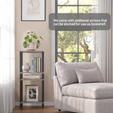 TUTOTAK End Table, Set of 2, Side Table, Nightstand, 2-Tier Storage Shelf, Sofa Table for Small Space, Living Room, Bed Room TB01BG035 TUTOTAK