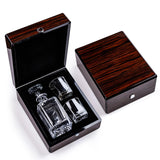 Premium Wooden Box w/Whiskey Decanter - 2 Glasses, Elegant Whiskey Decanter, Bourbon Gifts for Men, Dad, Father’s Day, Birthday gift Ideas for him WoodArtSupply