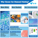 LELEMON Diamond Art Kits for Adults,Diamond Painting Kits for Adults,5d Diamond Painting Kit with Diamond Art Accessories for Home Wall Decor 12 x 16inch (Space) LELEMON