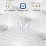 BedStory King Mattress 14 Inch Hybrid Plush Mattresses Gel Memory Foam & Pocket Spring Bed for Back Pain Relief, Fiberglass-Free, CertiPUR-US BedStory