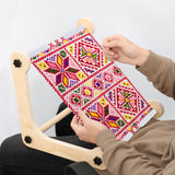 Adjustable Embroidery Table Stand,Cross Stitch Hoop Stand,Wood Embroidery Holder,Cross Stitch Frame for Lap or Table Top Cross Stitch or Tapestry Needlepoint Embroidery,2 Sizes Rod ( 11.8" and15.75) YEXEXINM