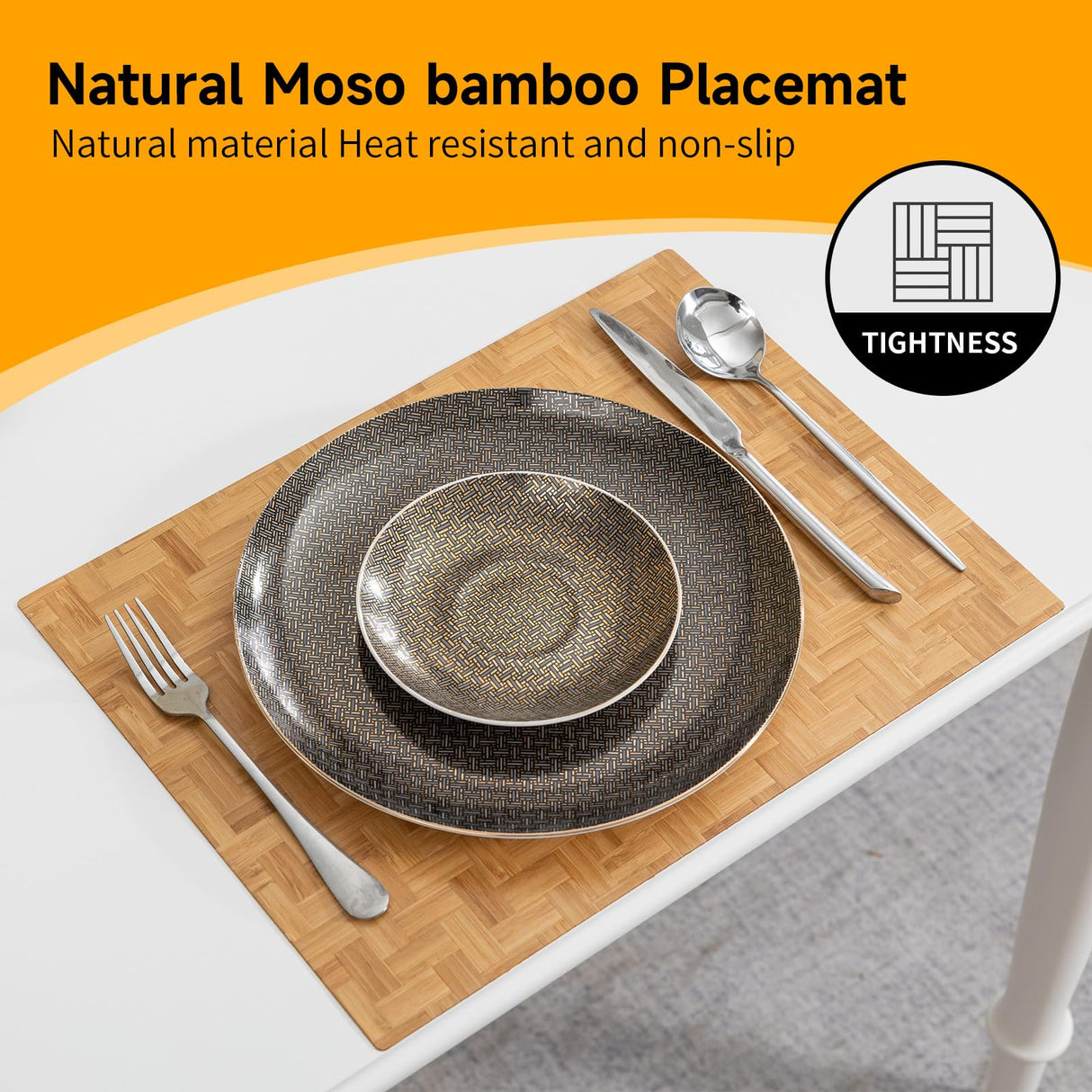 Placemat Bamboo placemat Non-Slip placemat Table mat Insulated Non-Slip mat Wine Glass and Wine Bottle mat WYRXFF