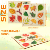 Kathfly 2 Pieces Leaf Wooden Jigsaw Puzzles Leaf Puzzle Montessori Toy Montessori Puzzle Early Educational Learning Puzzle for Birthday Gift Early Education School (Fresh) Kathfly