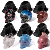 Readaeer Skull Silicone Molds, 3D Skull Molds, 6 Style Large Silicone Molds for Resin, Ice, Chocolate, Soap, Clay, Candle Wax Casting, Halloween Home Decoration READAEER