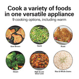 Hamilton Beach 6 Quart 9-in-1 Programmable Slow Cooker with Sear, Browning, Rice, Steam, Sauté, Roast Delay Start & Keep Warm Functions, Nonstick PFAS-Free Dishwasher Safe Crock, Black (33604) Hamilton Beach