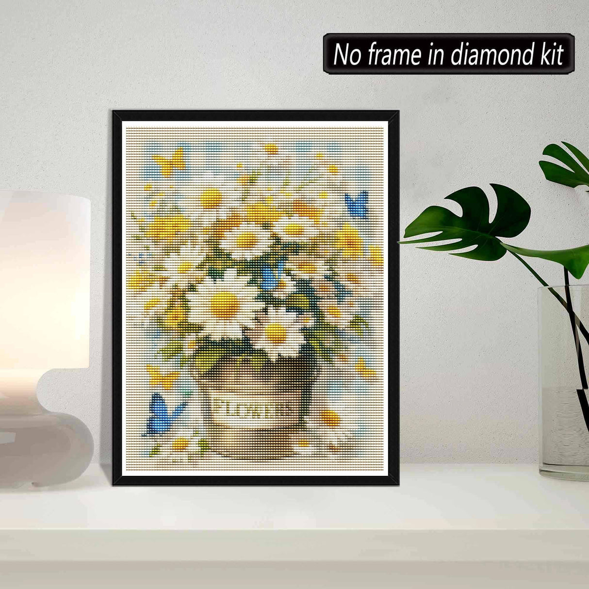 SKRYUIE 5D Diamond Painting Kits Flower - DIY Diamond Art Kits for Adults Botany, Full Round Drill - Crystal Embroidery Cross Stitch - Craft for Wall & Office Decor - 12x16 Inch e8 SKRYUIE