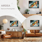 AIRDEA Diamond Art Paintings Kits for Adults,Fish DIY Gem Art Kits for Beginner,12x16 in,Big Fish,Round Full Drill AIRDEA