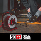 CRAFTSMAN 50 Ft. Contractor Edition Retractable Extension Cord Reel With 4 Outlets & Heavy Duty 12AWG SJTW Cable CRAFTSMAN