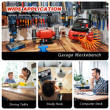 60" Adjustable Workbench with Drawer Storage, Heavy Duty Rubber Wood Work Table with Power Outlet and 4 Lockable Wheels, 2000 LBS Load Capacity Workstation for Garage, Home, Office SGmory