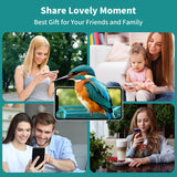 OIRHNL Smart Bird Feeder with Camera,AI Identify Birdwatching Camera with Solar Powered-Motion Activated & Watching HD Bird Video,Transparent OIRHNL