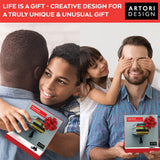 Artori Design Floating Bookshelf for Kids, Invisible Metal Book Shelf, Wall Decore Bookshelf for Book Lovers (Superhero) Artori Design