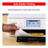 Canon PIXMA TS8820 Wireless 3-In-1 Home Printer with One Sheet Multipurpose Tray, 6 Individual Inks System, and 4.3-Inch Color LCD Touchscreen (White) Canon