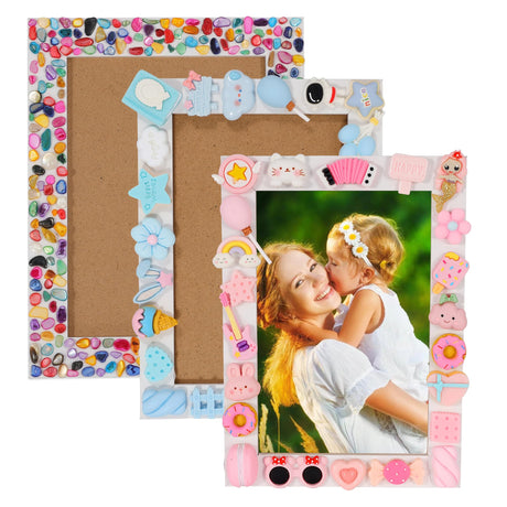 ZALIAFEI 3PCS Mosaic Photo Frame Craft Kit, DIY Crafts Crafts for Girls 8-12, Arts and Crafts Gifts for 10 Year Old ZALIAFEI