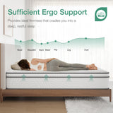 Novilla Queen Size Mattress, 10 inch Hybrid Mattress Queen Size for Back Pain Relief & Support, Mattresses in a Box with Comfortable Foam & Individually Pocket Spring, Certipur-Us Certified Novilla